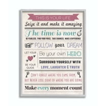 Stupell IndustriesThis is Your Life Infographic Style Inspirational ArtFramed Wall Art by Louise Carey