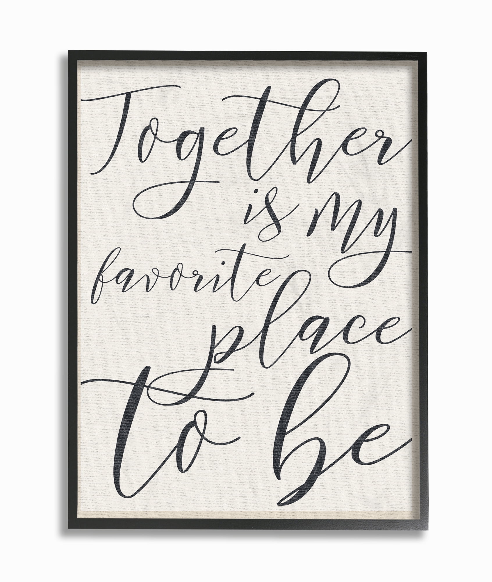 Stupell IndustriesTogether - My Favorite Place To BeFramed Wall Art by Daphne Polselli