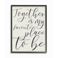 thumbnail image 1 of Stupell IndustriesTogether - My Favorite Place To BeFramed Wall Art by Daphne Polselli, 1 of 6