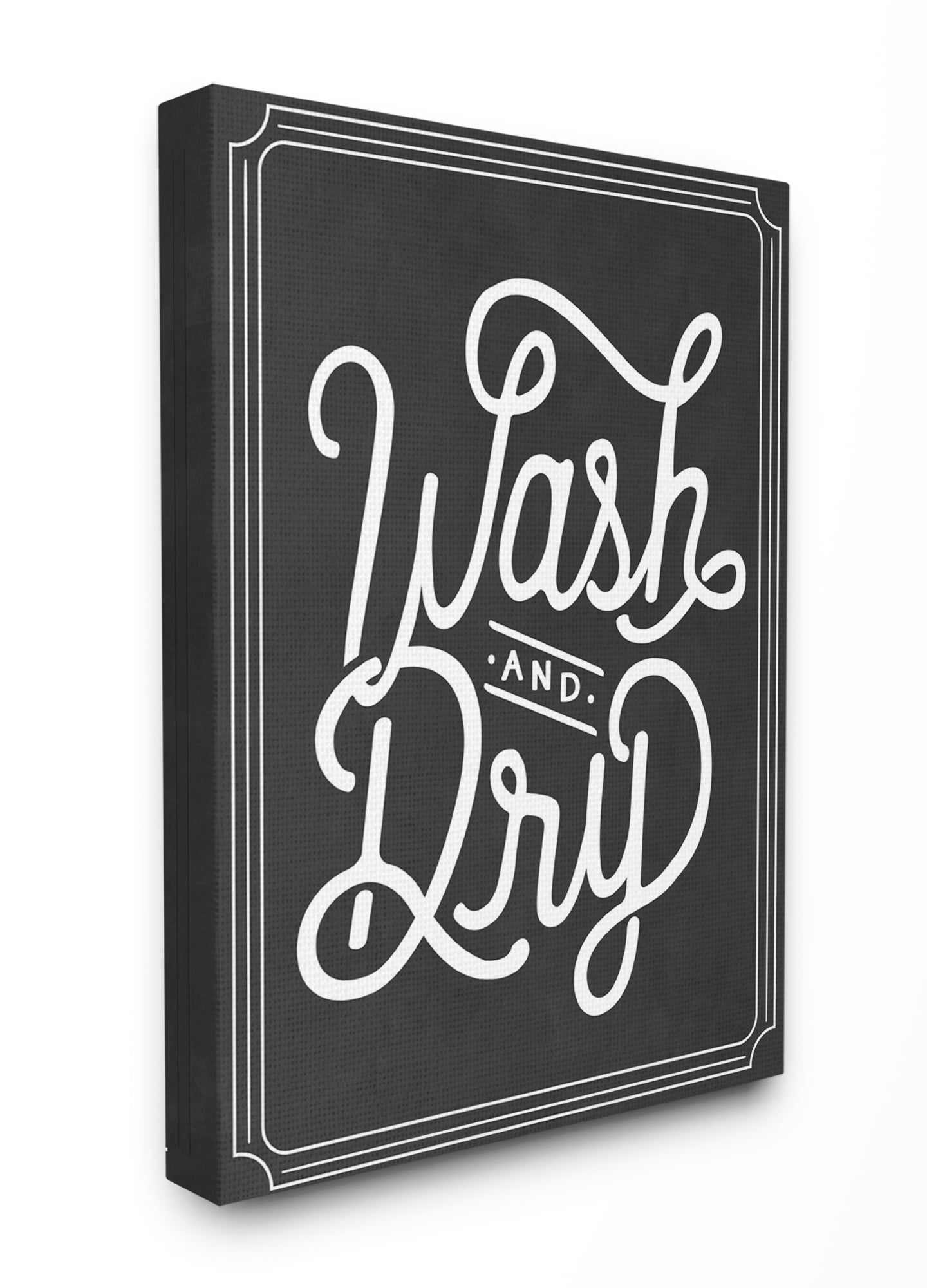 Stupell IndustriesWash and Dry Typography Canvas Wall Art by Lettered and Lined