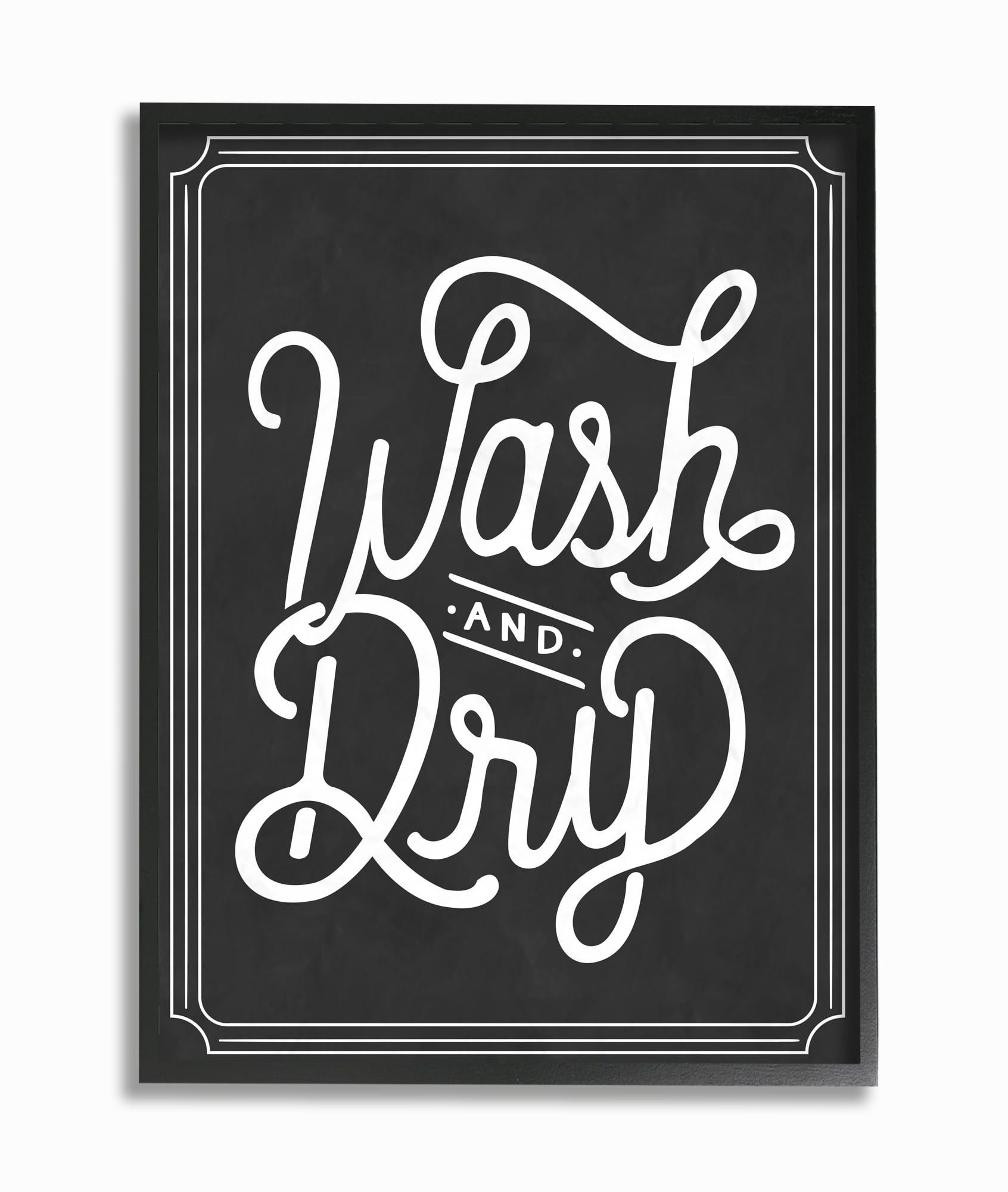 Stupell IndustriesWash and Dry Typography Framed Wall Art by Lettered and Lined