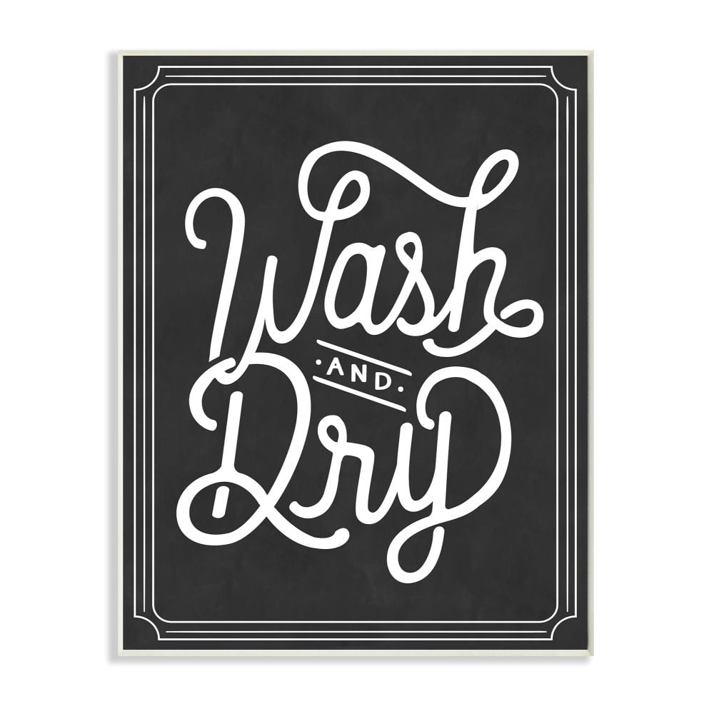 Stupell IndustriesWash and Dry Typography Wall Plaqueby Lettered and Lined