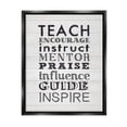 thumbnail image 1 of Stupell Inspirational Teacher Classroom List Inspirational Painting Black Floater Framed Art Print Wall Art, 1 of 6