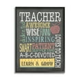 thumbnail image 1 of Stupell Inspiring Teacher Appreciation List Inspirational Painting Black Framed Art Print Wall Art, 1 of 7
