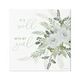 thumbnail image 1 of Stupell It Is Well With My Soul White Roses Botanical & Floral Painting Gallery Wrapped Canvas Print Wall Art, 1 of 7