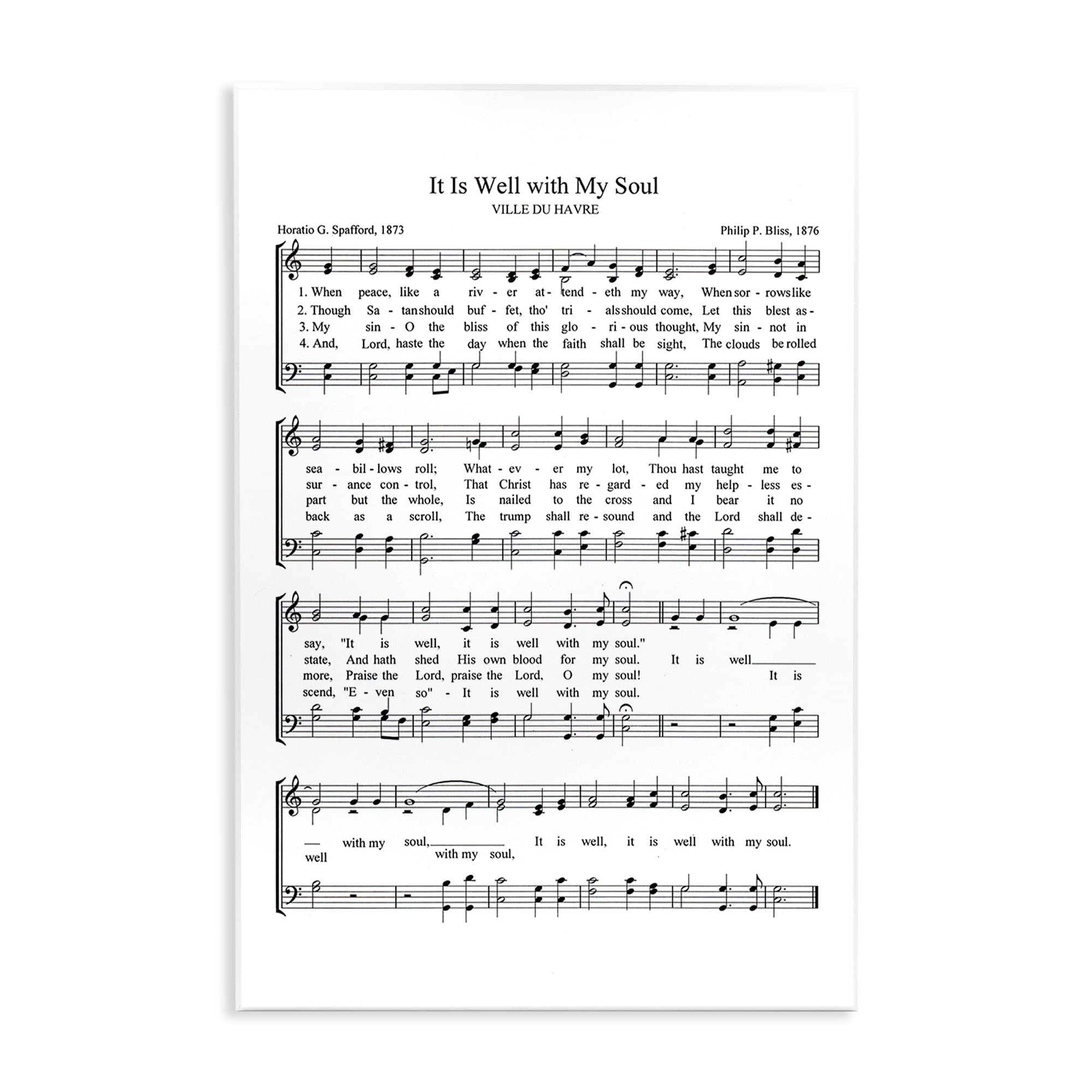 Stupell It is Well Vintage Sheet Music Wall Plaque Art 10 x 15