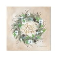 thumbnail image 1 of Stupell Joy To The World Holiday Floral Wreath Holiday Painting Gallery Wrapped Canvas Print Wall Art, 1 of 7