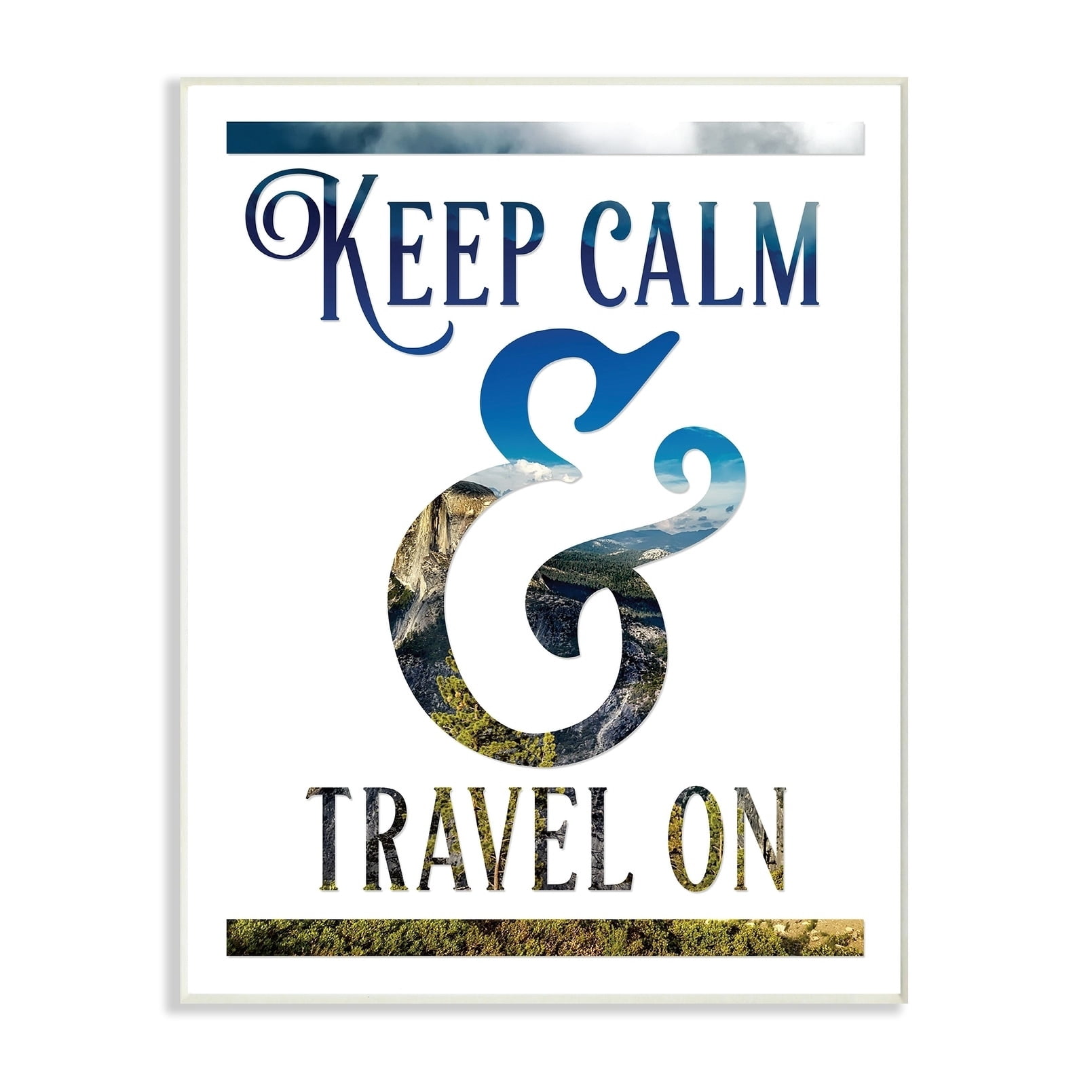 Stupell Keep Calm and Travel On Wall Plaque Art 13 x 19