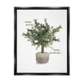 thumbnail image 1 of Stupell Keep Going & Growing Potted Plant Botanical & Floral Painting Black Floater Framed Art Print Wall Art, 1 of 6