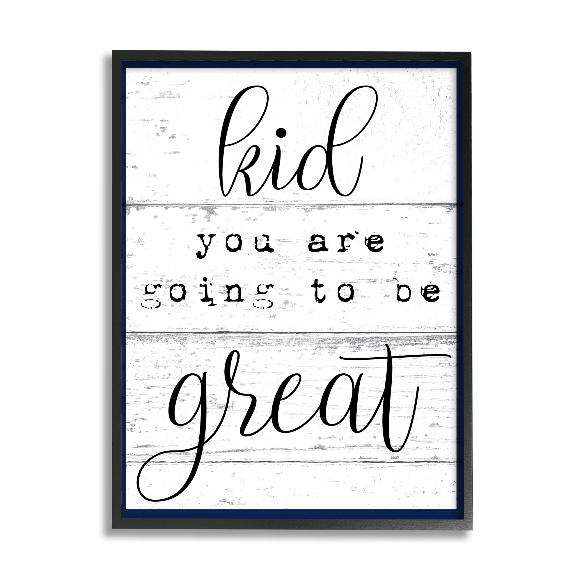 The Kids Room by Stupell Kid You Are Going To Be Great Typography Framed Giclee Texturized Art, 11 x 1.5 x 14