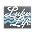 thumbnail image 1 of Stupell Lake Life Water Waves Phrase Landscape Painting Gallery Wrapped Canvas Print Wall Art, 1 of 5
