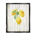 thumbnail image 1 of Stupell Le Citrons Lemon Fruits Rustic Food & Beverage Painting Black Floater Framed Art Print Wall Art, 1 of 1