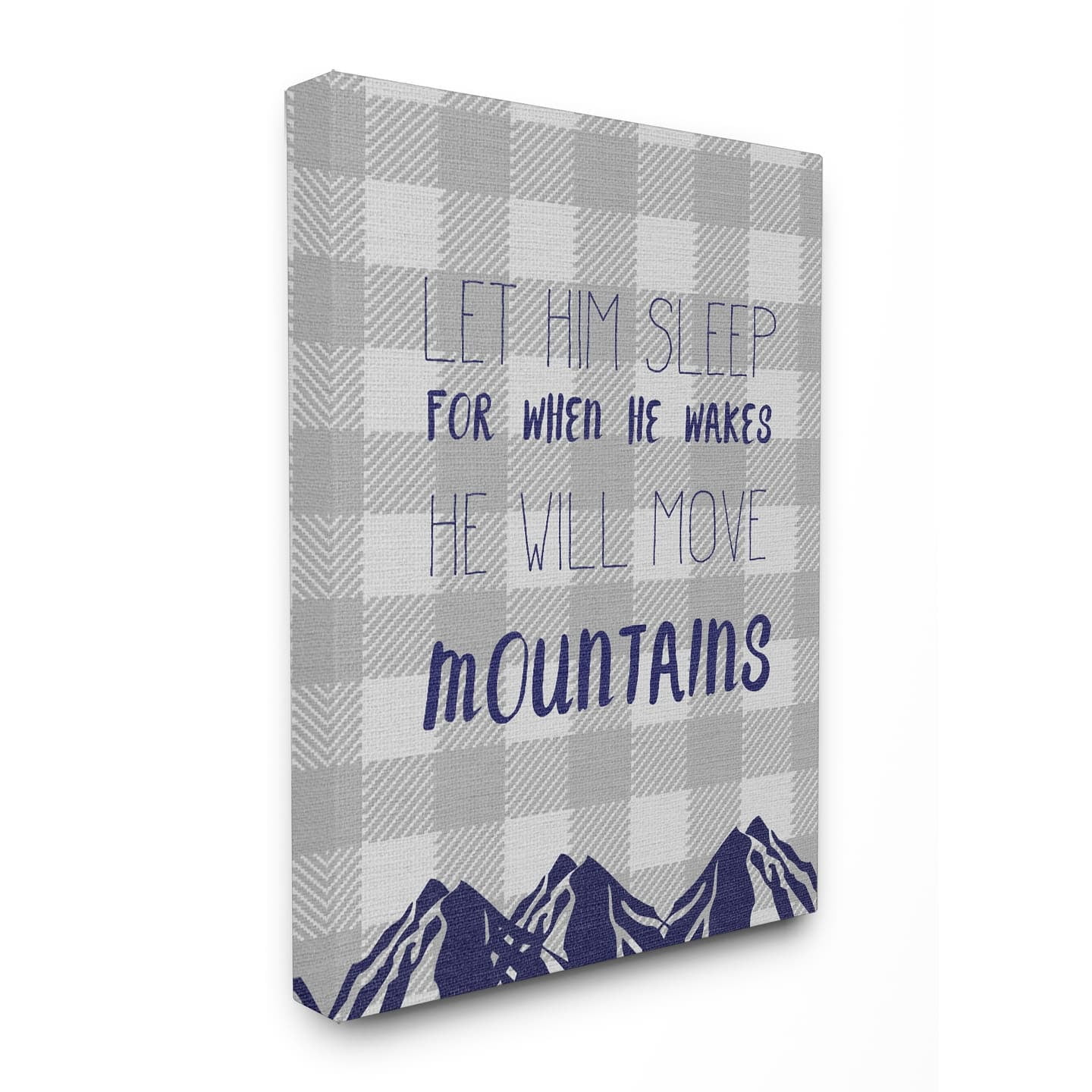 Stupell  Let Him Sleep Mountains Canvas Wall Art 30 x 40