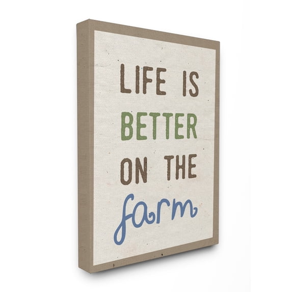 Stupell Life Is Better Canvas Wall Art 30 x 40