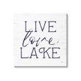 thumbnail image 1 of Stupell Live Love Lake Rustic Nautical Landscape Painting Gallery Wrapped Canvas Print Wall Art, 1 of 7