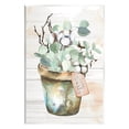 thumbnail image 1 of Stupell Live Simply Potted Eucalyptus Plant Botanical & Floral Painting Wall Plaque Unframed Art Print Wall Art, 1 of 6
