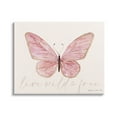 thumbnail image 1 of Stupell Live Wild & Free Pink Butterfly Animals & Insects Painting Gallery Wrapped Canvas Print Wall Art, 1 of 5