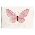 thumbnail image 1 of Stupell Live Wild & Free Pink Butterfly Animals & Insects Painting Wall Plaque Unframed Art Print Wall Art, 1 of 6