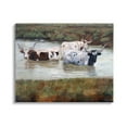 thumbnail image 1 of Stupell Longhorn Cattle Bathing Rural Pond Animals & Insects Painting Gallery Wrapped Canvas Print Wall Art, 1 of 5
