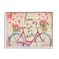 thumbnail image 1 of Stupell Love In The Air Tulip Bike Basket Holiday Painting White Framed Art Print Wall Art, 1 of 7