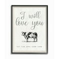thumbnail image 1 of Stupell Love You Till The Cows Come Home Framed Giclee Texture Art 16 x 20, 1 of 5