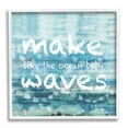 thumbnail image 1 of Stupell Make Waves Like The Ocean Baby Abstract Landscape Painting White Framed Art Print Wall Art, 1 of 5