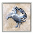 thumbnail image 1 of Stupell Marine Crab Sandy Ocean Life Landscape Painting Gray Framed Art Print Wall Art, 1 of 7
