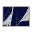 thumbnail image 1 of Stupell Marine Mast Sails Watercraft Boat Landscape Photography Gray Framed Art Print Wall Art, 1 of 7