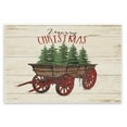 thumbnail image 1 of Stupell Merry Christmas Tree Wagon Wall Plaque Art 10 x 15, 1 of 5
