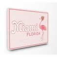 thumbnail image 1 of Stupell Miami Florida Flamingo Stretched Canvas Wall Art 16 x 20, 1 of 4