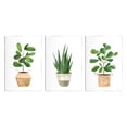 thumbnail image 1 of Stupell Minimal Potted Plants Botanicals Botanical & Floral Painting Wall Plaque Unframed Art Print Wall Art, Set of 3, 1 of 7