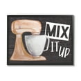 thumbnail image 1 of Stupell Mix It Up Kitchen Mixing Baking Food & Beverage Painting Black Framed Art Print Wall Art, 1 of 7