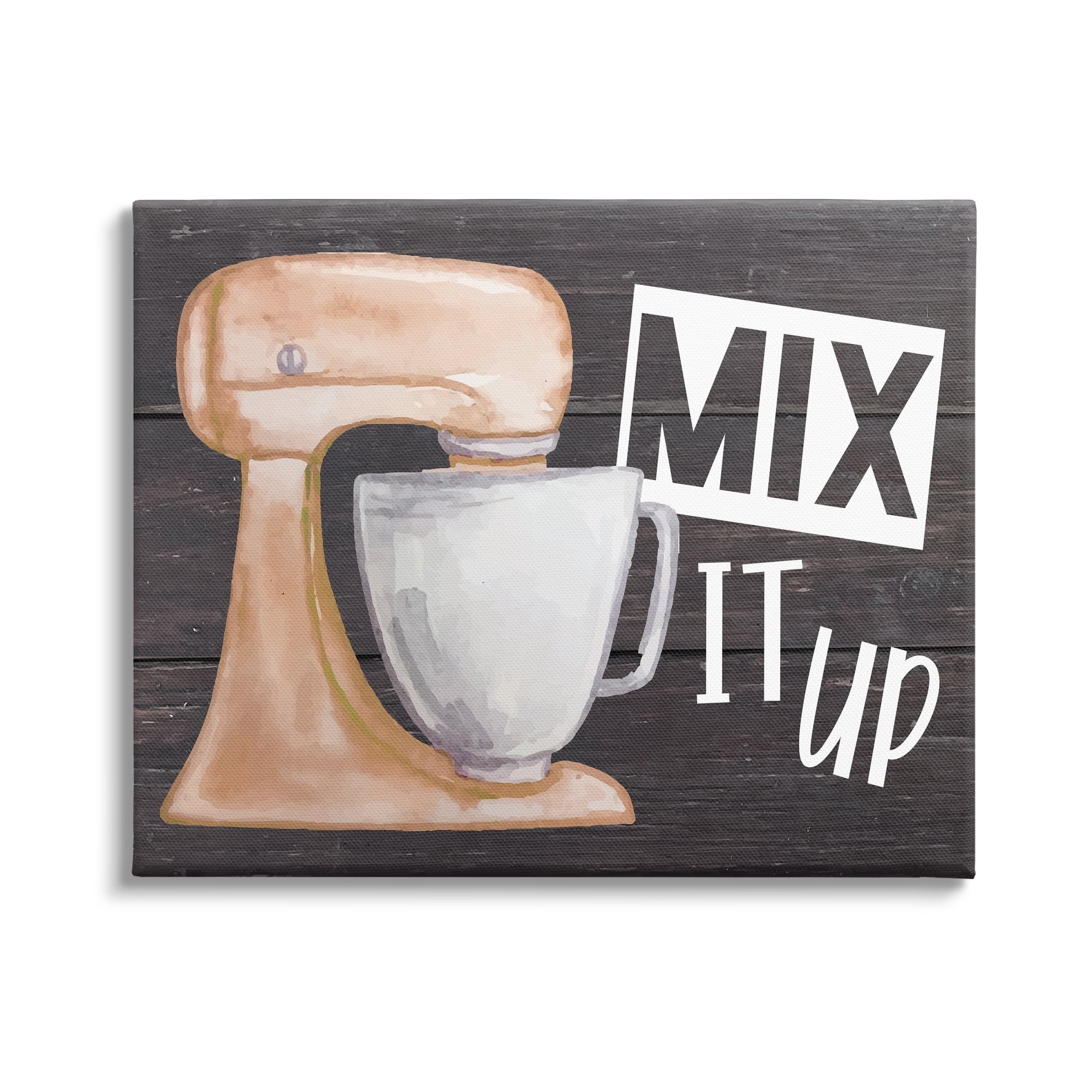 Stupell Mix It Up Kitchen Mixing Baking Food & Beverage Painting Gallery Wrapped Canvas Print Wall Art