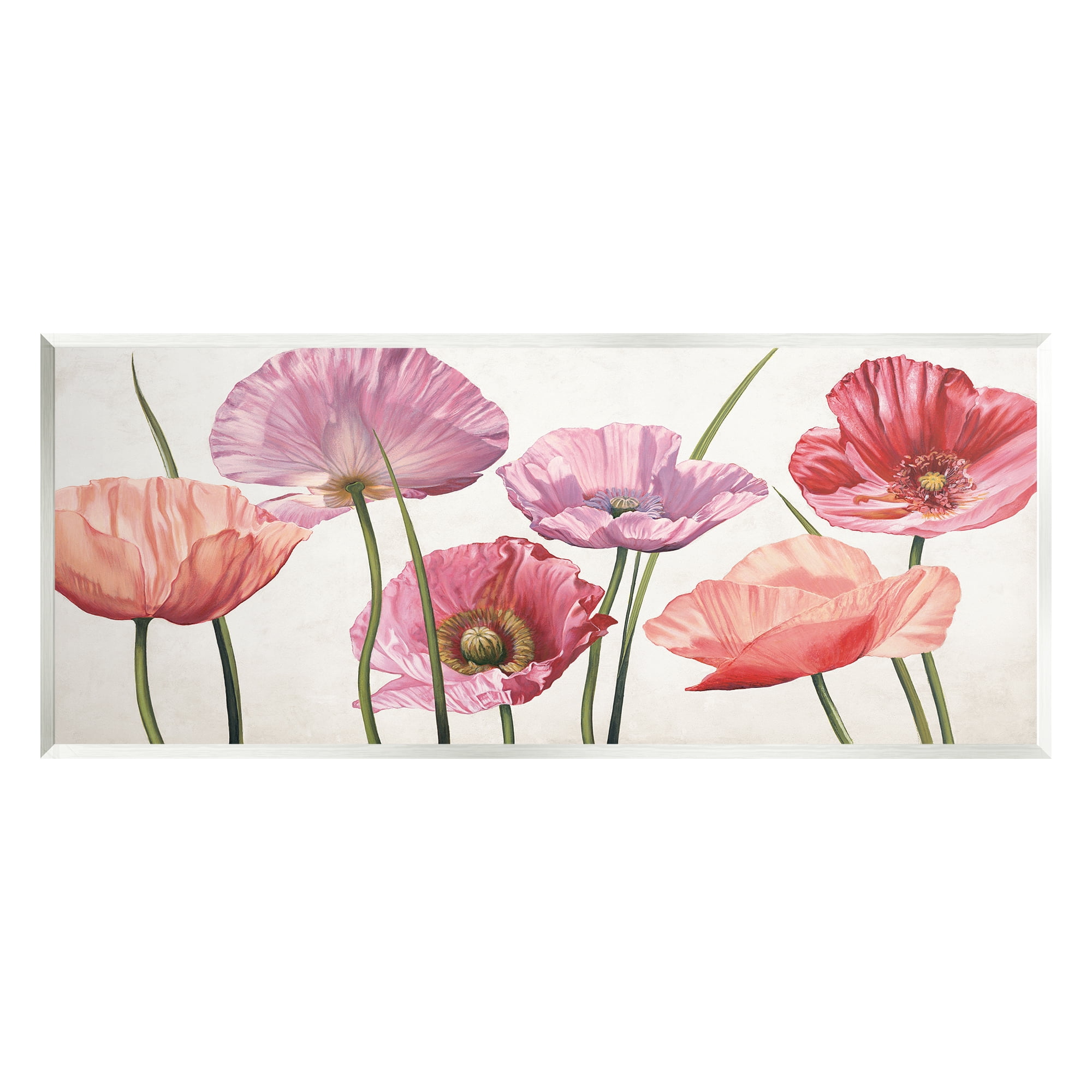 Stupell Mixed Poppies Vivid Petals Botanical & Floral Painting Wall Plaque Unframed Art Print Wall Art