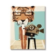 thumbnail image 1 of Stupell Modern Tiger Filming Camera Animals & Insects Painting Gallery Wrapped Canvas Print Wall Art, 1 of 5