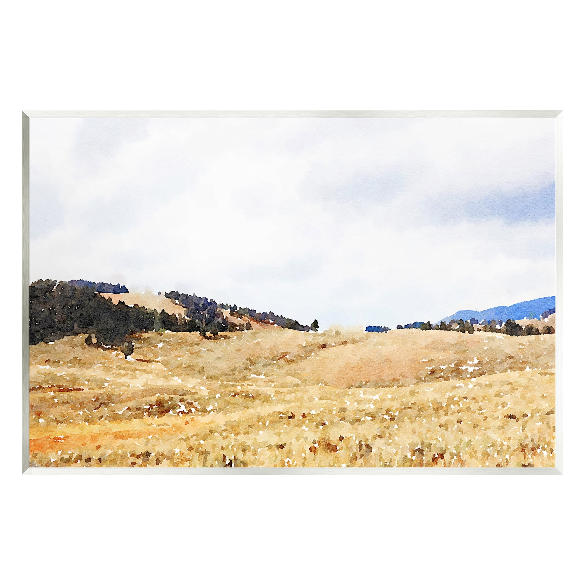 Stupell Montana Plains Rural Countryside Landscape Painting Wall Plaque ...