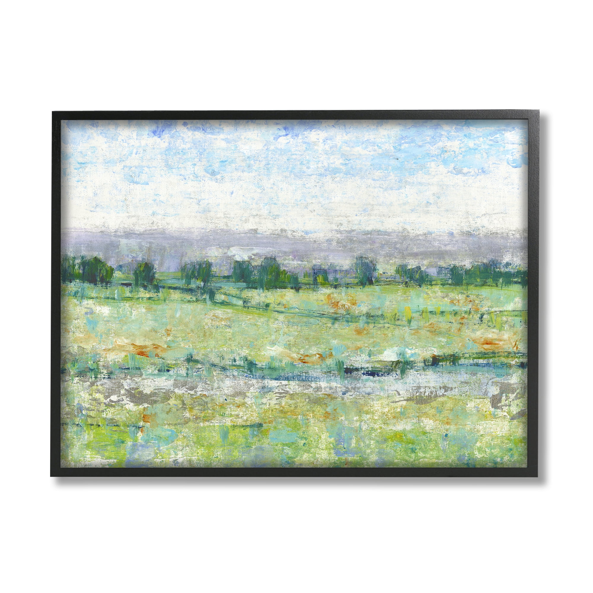 Stupell Mountain Impressions Abstract Landscape Landscape Painting Black Framed Art Print Wall Art