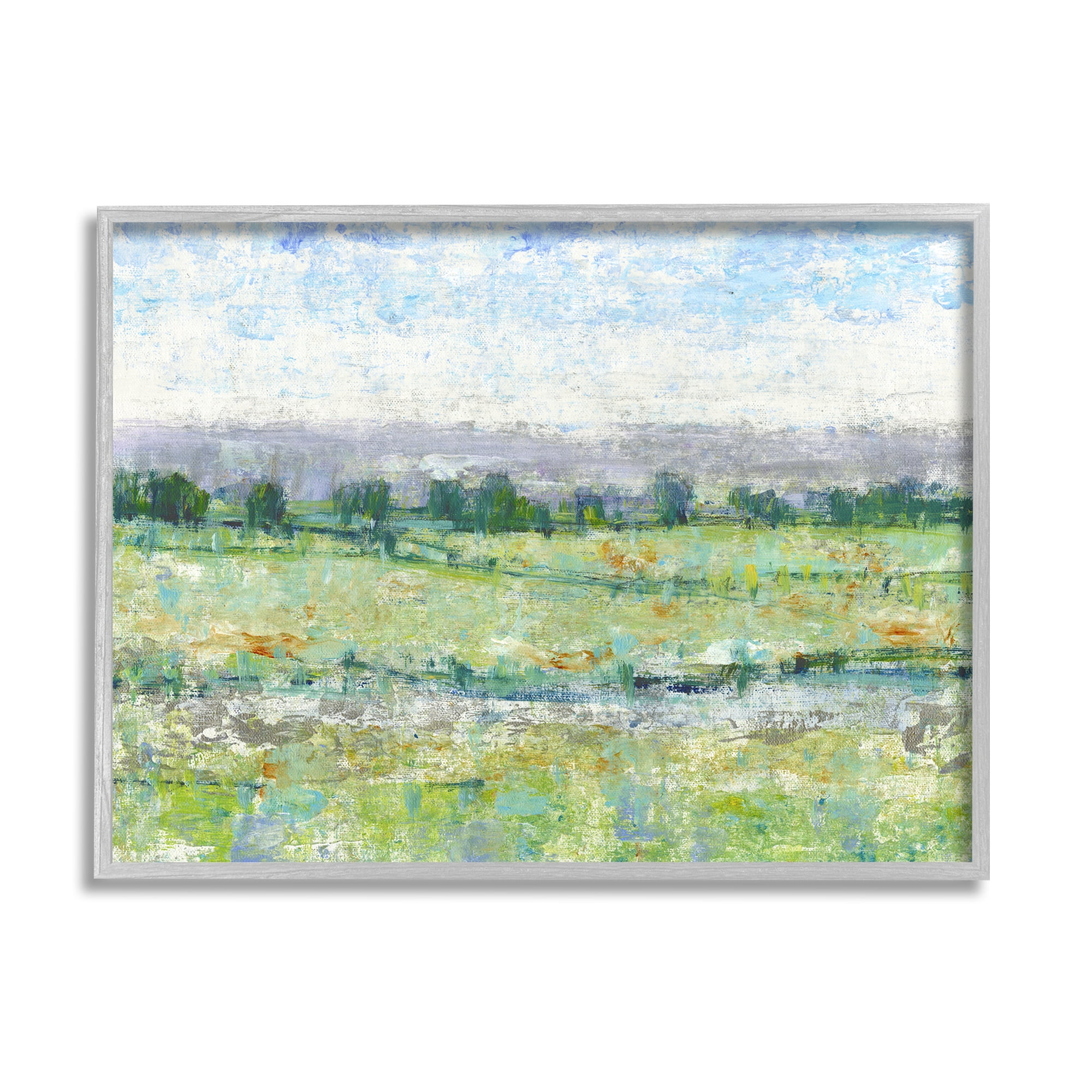Stupell Mountain Impressions Abstract Landscape Landscape Painting Gray Framed Art Print Wall Art