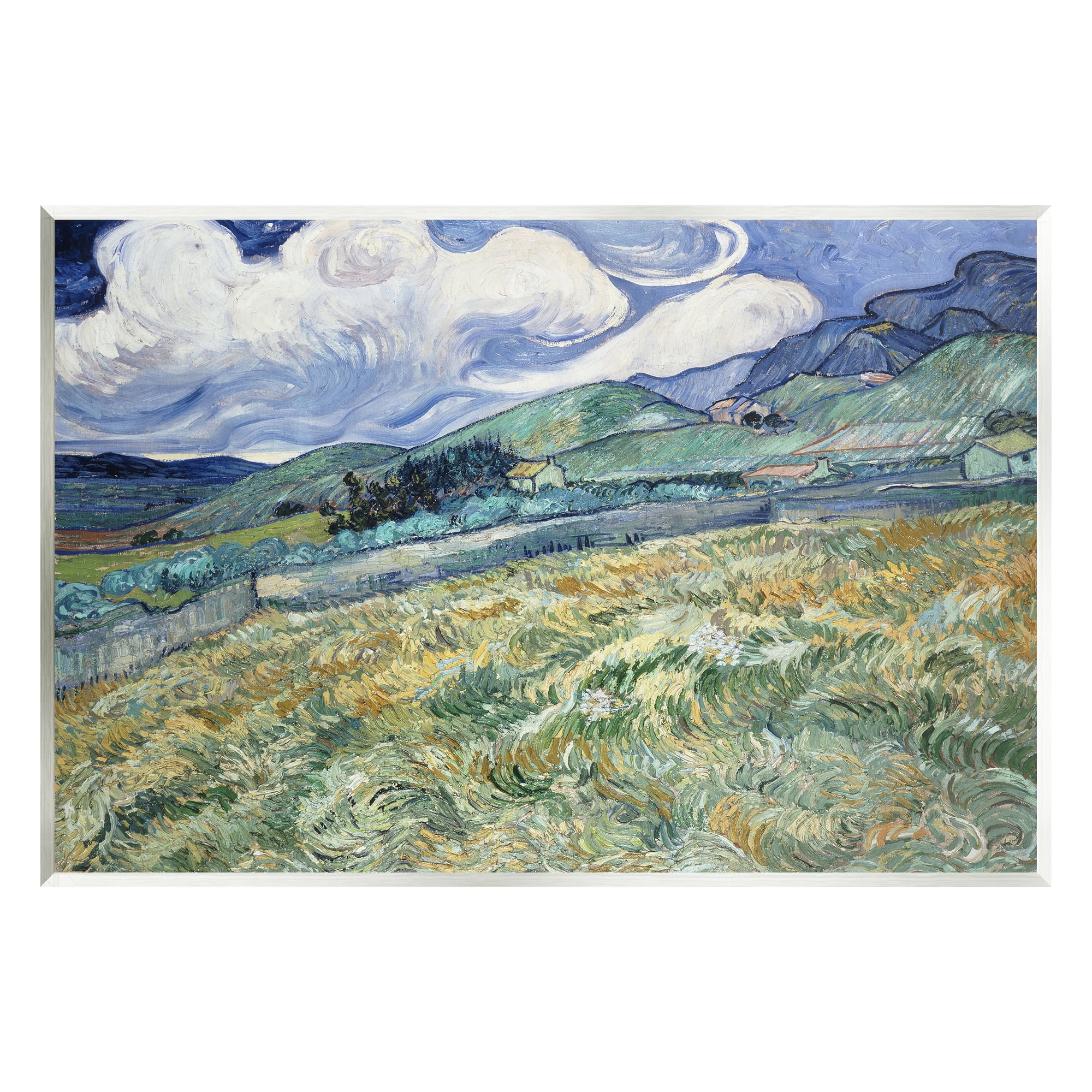 Stupell Mountain Landscape Behind Saint Paul Classic Landscape Painting Wall Plaque Unframed Art Print Wall Art