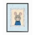 thumbnail image 1 of Stupell Mouse Portrait Blue Framed Giclee Wall Art 11 x 14, 1 of 5
