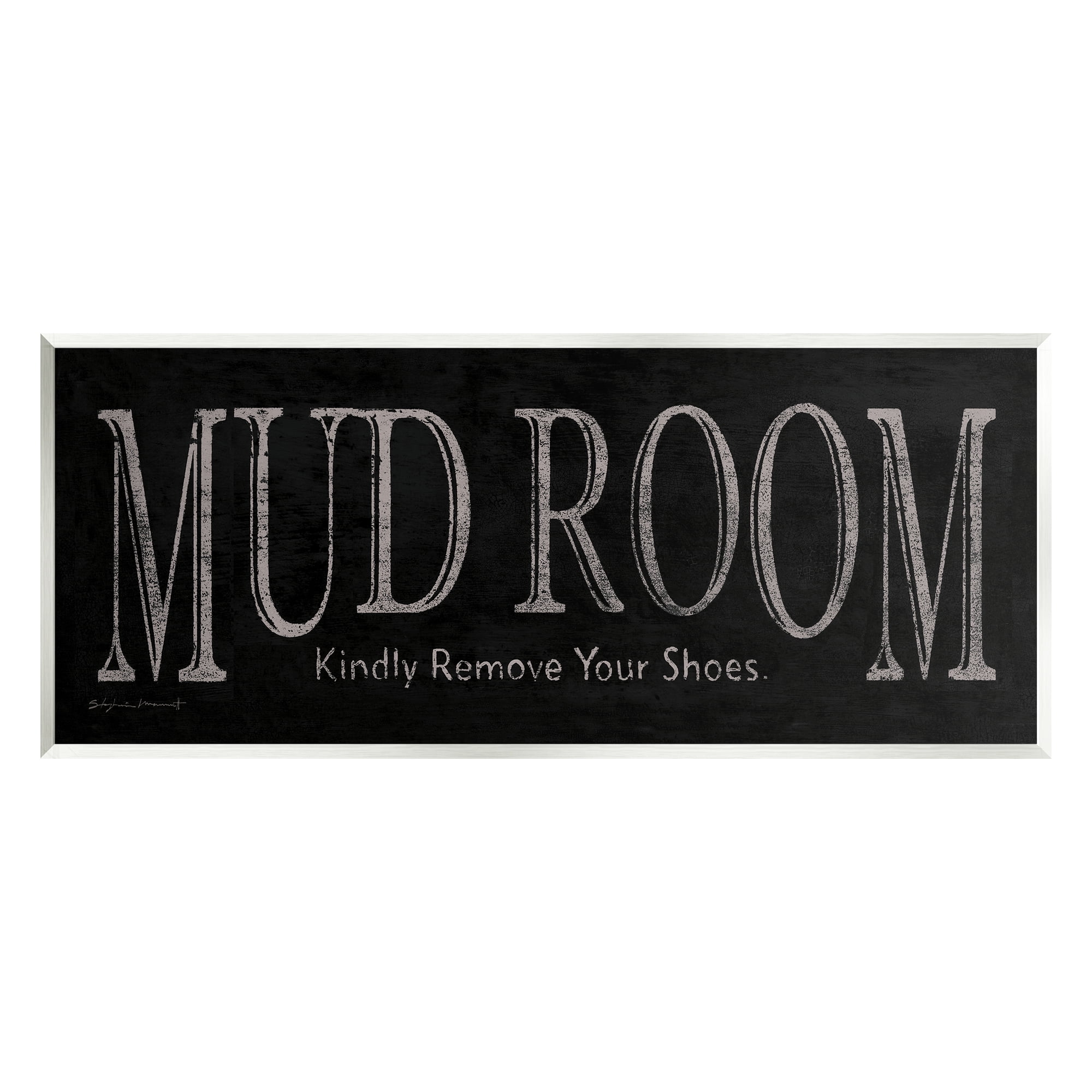 Stupell Mud Room Remove Shoes Reminder Inspirational Painting Wall Plaque Unframed Art Print Wall Art