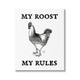 thumbnail image 1 of Stupell My Roost & Rules Funny Chicken Animals & Insects Painting Gallery Wrapped Canvas Print Wall Art, 1 of 5