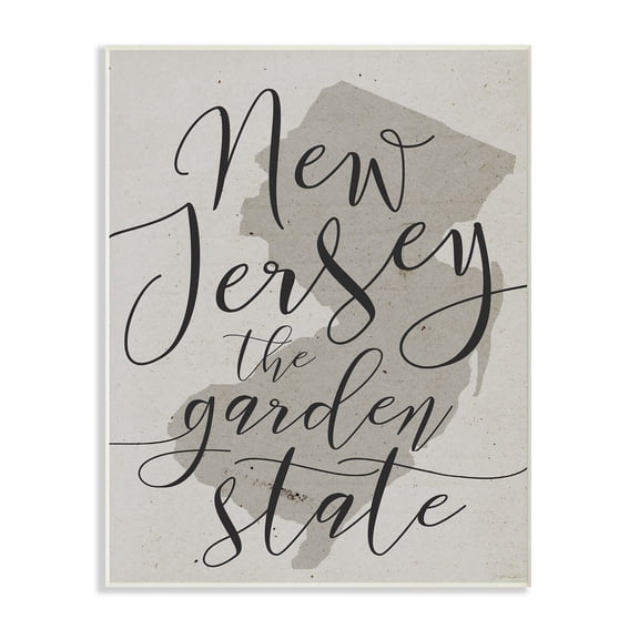 Stupell NJ Garden State Wall Plaque Art 10 x 15