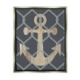 thumbnail image 1 of Stupell Nautical Anchor Linked Rope Landscape Painting Gray Floater Framed Art Print Wall Art, 1 of 6