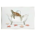 thumbnail image 1 of Stupell Nautical Turtle Bathtub Bathing Animals & Insects Painting Wall Plaque Unframed Art Print Wall Art, 1 of 6