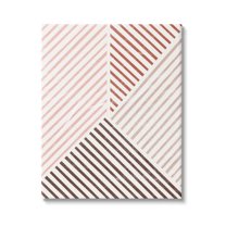 Stupell Neutral Tones Asymmetrical Stripes Abstract Painting Gallery Wrapped Canvas Print Wall Art