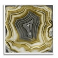thumbnail image 1 of Stupell Neutral Tones Geometric Agate Shape Abstract Painting White Framed Art Print Wall Art, 1 of 7