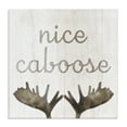 thumbnail image 1 of Nice Caboose Bathroom Moose Antlers Canvas Art, 36 x 36, Made In USA, 1 of 6