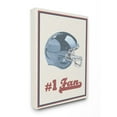 thumbnail image 1 of Stupell Number 1 Football Fan Stretched Canvas Wall Art 30 x 40, 1 of 4