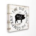 thumbnail image 1 of Stupell Old English Pig Co Vintage Sign Canvas Wall Art 17 x 17, 1 of 3